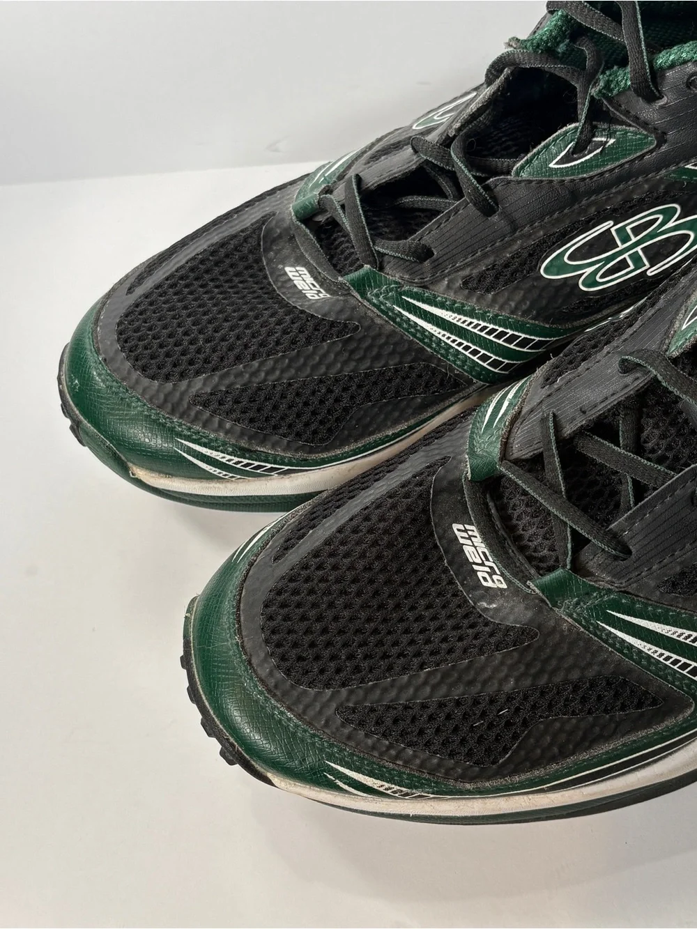Boombah Men's Turf Athletic Shoes Black Green White Size 14